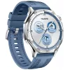 Smartwatch HUAWEI WATCH GT5 46mm – 1,43 Zoll AMOLED, GPS, 524 mAh, Edelstahlgehäuse, blaues gewebtes Armband