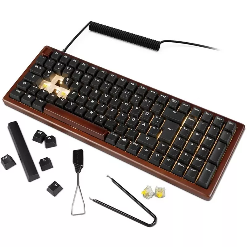 Sharkoon SGK50 S2 Tastatur Home USB QWERTZ German Wood