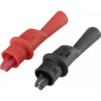 VOLTCRAFT Krokodilklemme Plug 2 mm CAT III 1000 V, CAT IV 600 V Schwarz, Rot MSK-111 (VC-8085005)