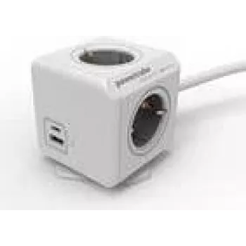 Steckdosenleiste Allocacoc 10435/DEEUAC mit 4 AC-Steckdosen, USB-A- und USB-C-Anschlüssen