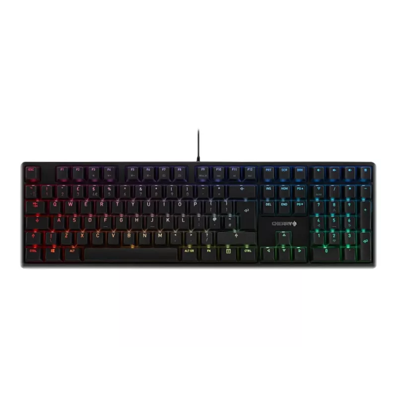 CHERRY G80-3000N RGB Tastatur Universal USB AZERTY Französisch Schwarz