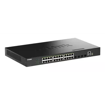 D-Link 28-Port Gigabit Stackable PoE+ Smart Managed Switch mit 4 x 10G SFP+ Ports
