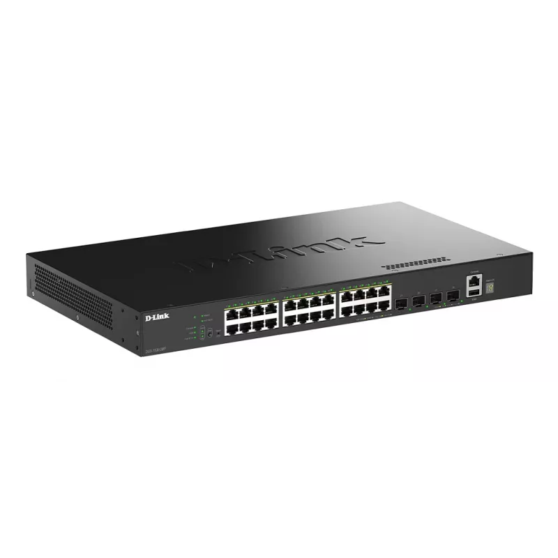 D-Link 28-Port Gigabit Stackable PoE+ Smart Managed Switch mit 4 x 10G SFP+ Ports