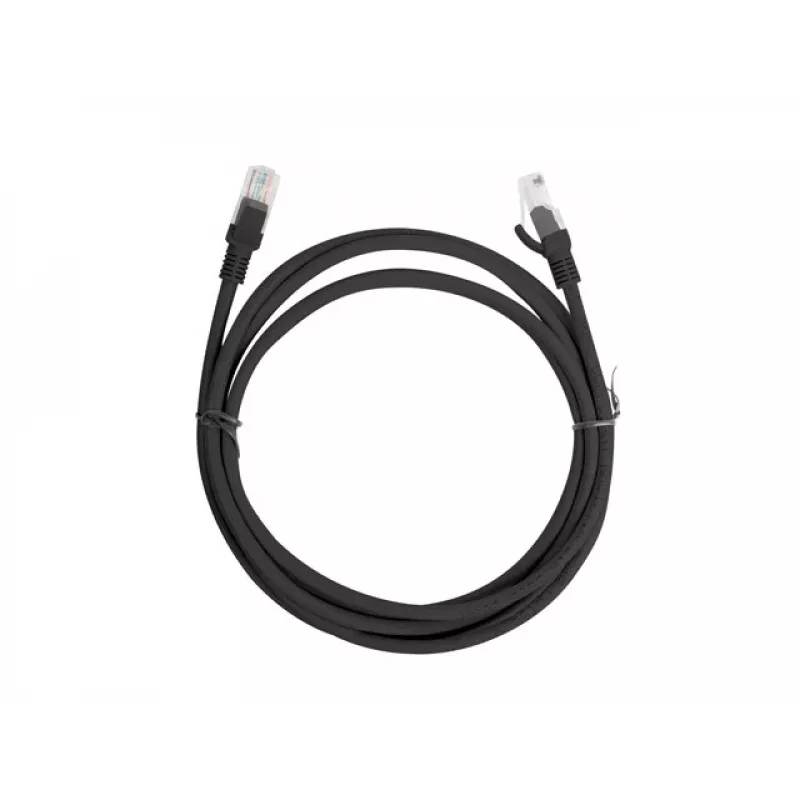 Netzwerkkabel LANBERG PCU6-10CC-0200-BK Cat5e U/UTP RJ-45 — 2 m, Schwarz