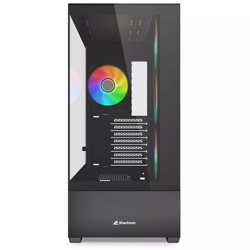 PC-Gehäuse Sharkoon AK6 RGB, ATX, Schwarz