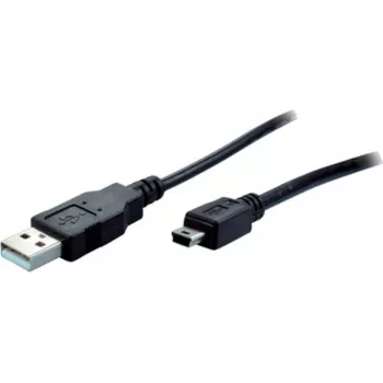 USB-Kabel S/CONN 14-16055 USB 2.0 5 m Mini-USB B USB A Schwarz