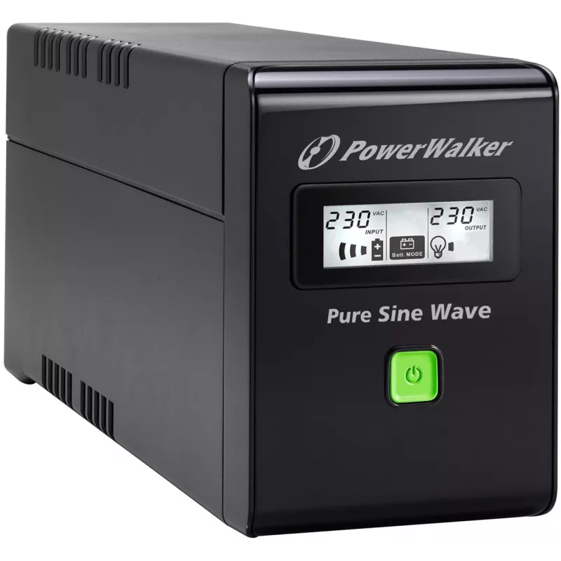 PowerWalker VI 800 SW FR USV unterbrechungsfreie Stromversorgung Line-Interactive 0,8 kVA 480 W 2 AC-Ausgänge