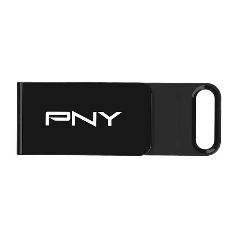 PNY Elite, 128 GB, USB Typ-C, 3.2 Gen 1 (3.1 Gen 1), 120 MB/s, Dia, Schwarz