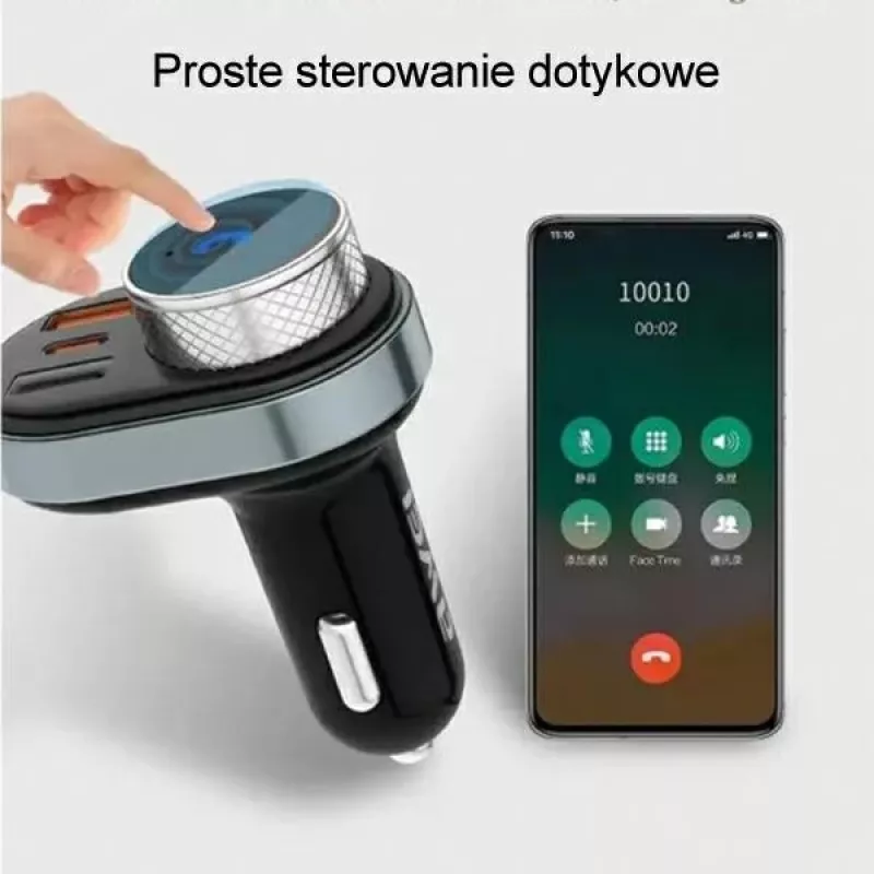 Freisprecheinrichtung Awei C-843 Bluetooth 5.0 mit FM-Transmitter, USB- und USB-C-Anschlüssen