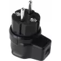 Elektrischer Winkelstecker Bachmann Vollgummi 740.017 IP44 Schwarz, 3‑poliger Gummi-Winkelstecker