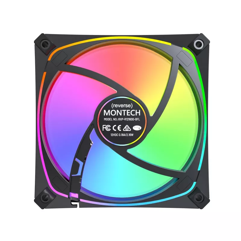 MONTECH RX120 PRO Black 120mm ARGB 3er-Pack