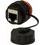 LogiLink Professional Netzwerkkoppler - RJ-45 (W) auf RJ-45 (W) - STP - CAT 6a - Außenbereich - Schwarz