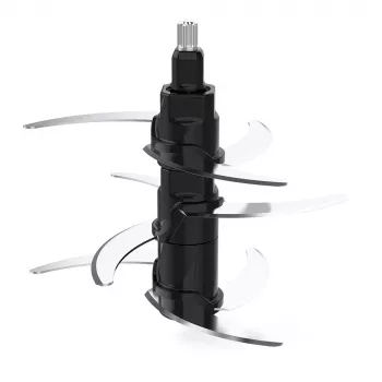 Elektrischer Zerkleinerer Rommelsbacher MZ 800, 800 W, 2,7 L Glasschüssel, 9 Edelstahlmesser, 22-Gang-Regelung, schwarz Edelstahl