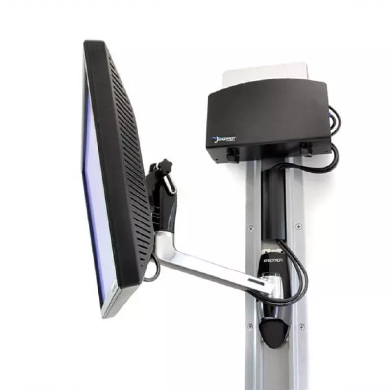 Ergotron LX HD Wandhalterung Swing Arm - Montageset (Schwenkarm, Drehknopf) für TV (Neigung und Schwenkung) - Aluminium - Bildschirmgröße: bis 106,7 cm (bis 106,70 cm (42)) - Montagezubehör
