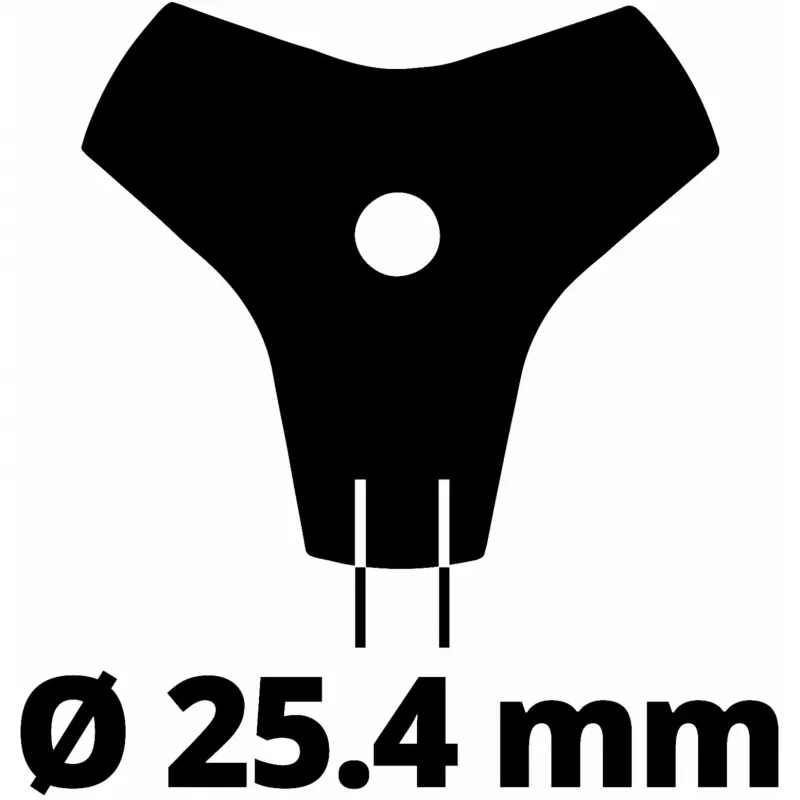 Freischneiderklinge Einhell 3405083 Edelstahl 20 cm Schwarz