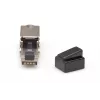 Digitus CAT 6A Field Termination Plug biegsam STP mit Staubschutzkappe RJ-45 Buchse Silber