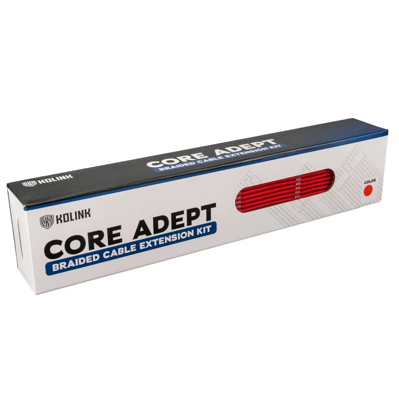 Kabel-Verlängerungskit Kolink Core Adept Rot 0,35 m 6 Stück