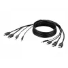 Belkin Secure KVM Combo Kabel - Video- / USB- / Audiokabel - TAA-konform - USB, Miniklinke, HDMI (M)