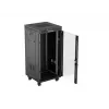 Freistehendes Rack-Gehäuse LANBERG FF01-6624-12BL 24U 19 Zoll 600×600 mm, IP20, 1200 kg, Schwarz
