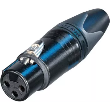 Neutrik XLR-Steckverbinder-Buchse, gerade Polzahl: 3 Schwarz NC3FXX-BAG 1 Stück (NC3FXX-BAG)