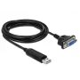Serielles Kabel DeLOCK 66281 Schwarz 1,8 m RS-232 USB Typ-A