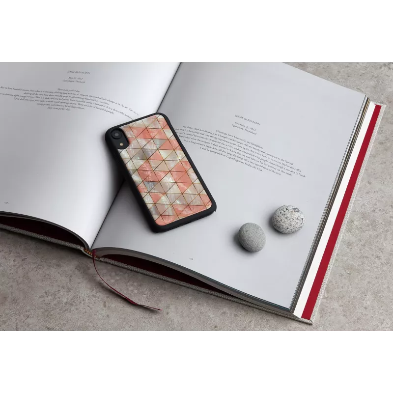 Handyhülle iKins für iPhone XR — Diamantmuster, schwarz