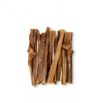 Hundeleckerli UNISZKI Schafshaut 100 g — hypoallergener Lamm-Kauartikel, 100 g Beutel, Protein 50,79 %, Fett 36,37 %
