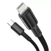 Baseus High Density Geflochtenes Kabel Typ-C auf Lightning, PD, 20W, 1m (Schwarz)