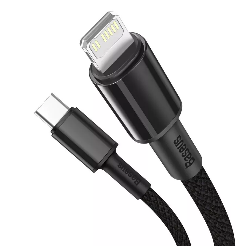 Baseus High Density Geflochtenes Kabel Typ-C auf Lightning, PD, 20W, 1m (Schwarz)