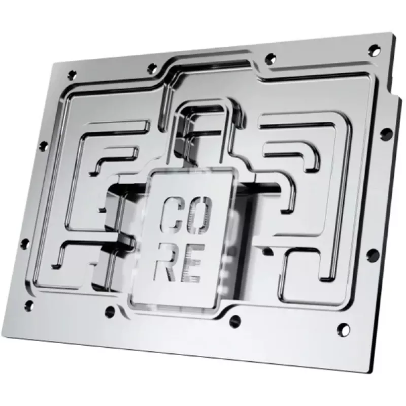 Grafikkarten-Wasserkühler Alphacool Core RX 9070 XT Hellhound+ Transparent Chrome mit Backplate
