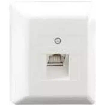 Rutenbeck UAE-Cat.6A iso-8 U Ap rw - Netzwerk-Anschlussdose - RJ 45 - 1 Netzwerkdose - Reinweiß, RAL 9010 (13411501)
