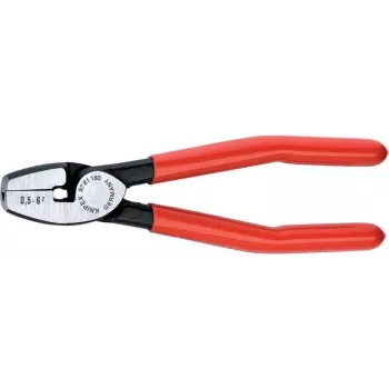 Knipex Aderendhülsenzange l.180mm 0,5-6,0 (AWG 20-10) mm polarisierte Kunststoffbeschichtung