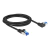 Netzwerkkabel DeLOCK RJ45 Cat.6A S/FTP 2m Schwarz