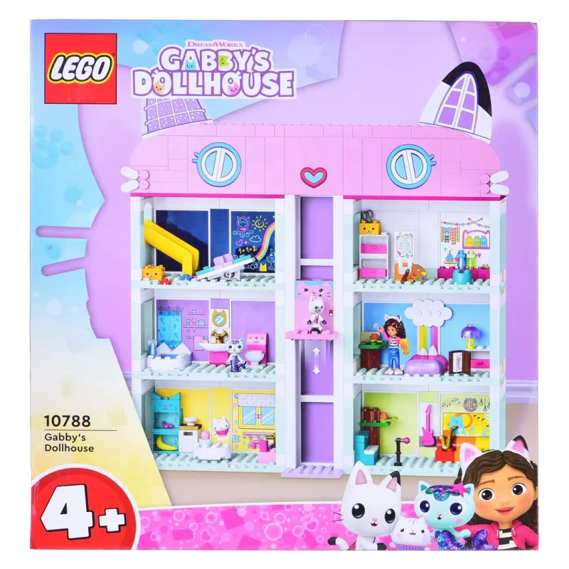 Konstruktionsspielzeug LEGO Gabby's Dollhouse Set 10788 — 498 Teile, 3 Minifiguren, für Kinder ab 4 Jahren