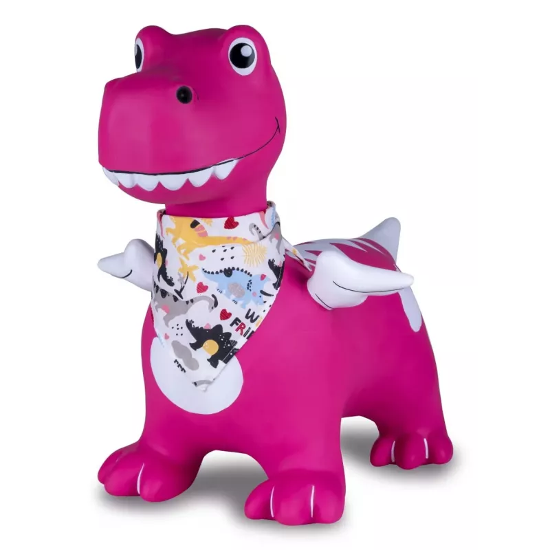 Hüpftier Jamara HoppyDoo Dino mit Flügeln pink mit Pumpe 466008