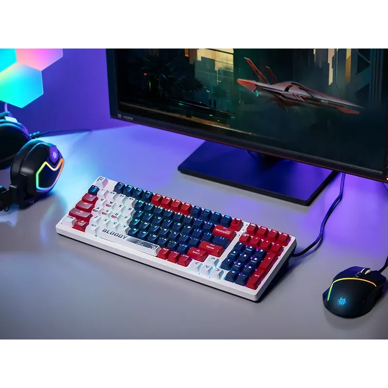 Gaming-Maus A4Tech Bloody S98 USB Sports Navy mit BLMS Red Plus Schaltern