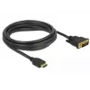 Videokabel-Adapter DeLOCK 85655 3m HDMI Typ A DVI Schwarz