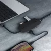Laptop-Dock AUKEY CB-C71 — 3x USB‑C (USB 3.2 Gen1), HDMI, RJ‑45, MicroSD, USB PD 100 W, 0,15 m Kabel, schwarz
