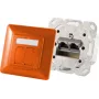 Netzwerkdose 2 x RJ-45 ShiverPeaks S/CONN 74280-O Cat6a 500 MHz orange Metall matt