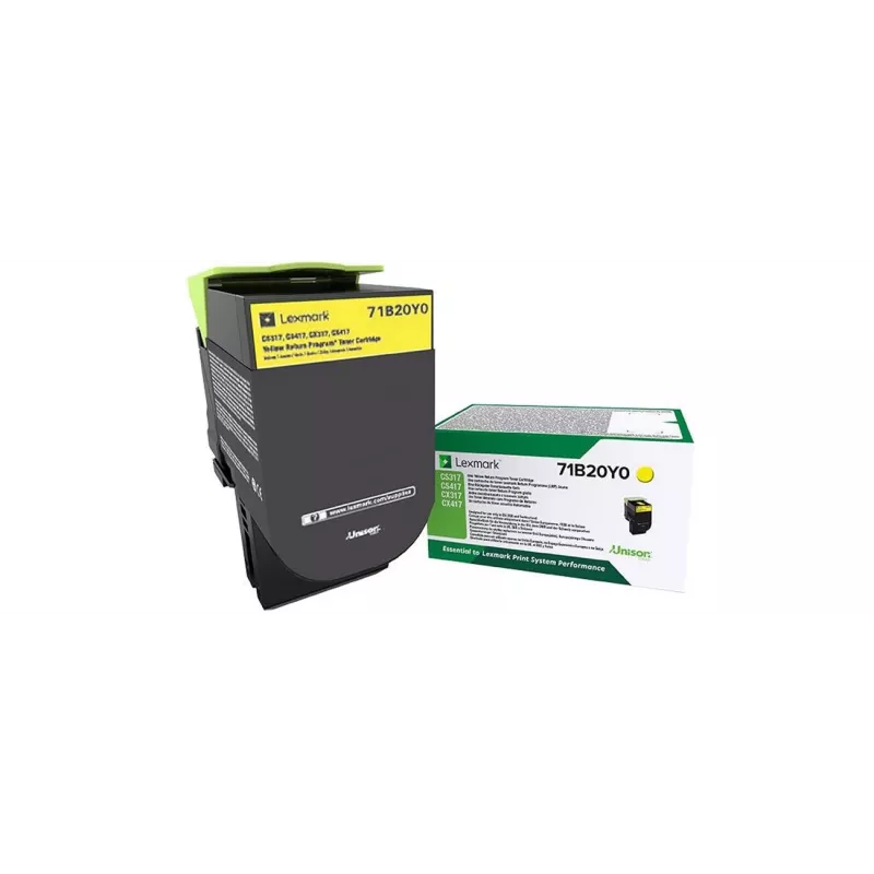 Tonerkartusche Lexmark 71B20Y0 2300 Seiten Gelb