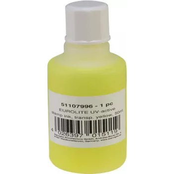 Stempelkissenfarbe EUROLITE UV-aktiv Transparent Gelb 50 ml (51107996)