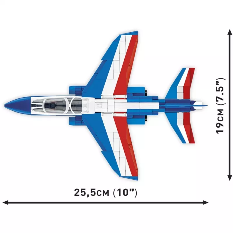 Konstruktionsspielzeug Cobi Alpha Jet Patrouille de France 1:48 Maßstabsmodell COBI-5841