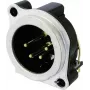 Neutrik NC4MBH - XLR - Schwarz - Bronze - Messing - Metall - Polyamid - Stahl - Zink - Messing - IP40 - 1,5 V (NC4MBH)