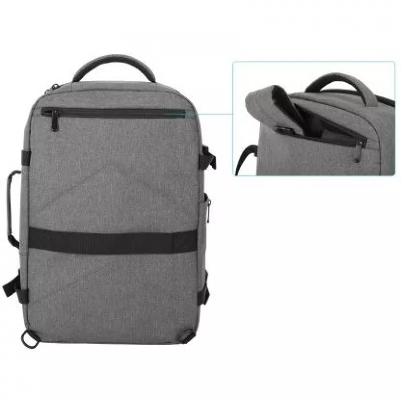 Rucksack Manhattan Rome Notebook Travel 43,9 cm (17,3 Zoll) Zwei Hüllen 40 L Hellgrau