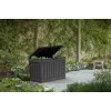 Aufbewahrungsbox für den Außenbereich Keter Kentwood 190L — 190 Liter, Graphit, Klapptür, 823×457×577 mm