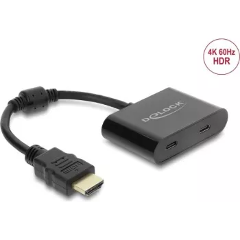 Adapter HDMI-Stecker auf USB Type-C-Buchse DELOCK 63000, DisplayPort Alt Mode, 4K 60 Hz