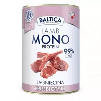 BALTICA Nutraceutic Monoprotein Lamm mit Präbiotika - Nassfutter für Hunde - 400g