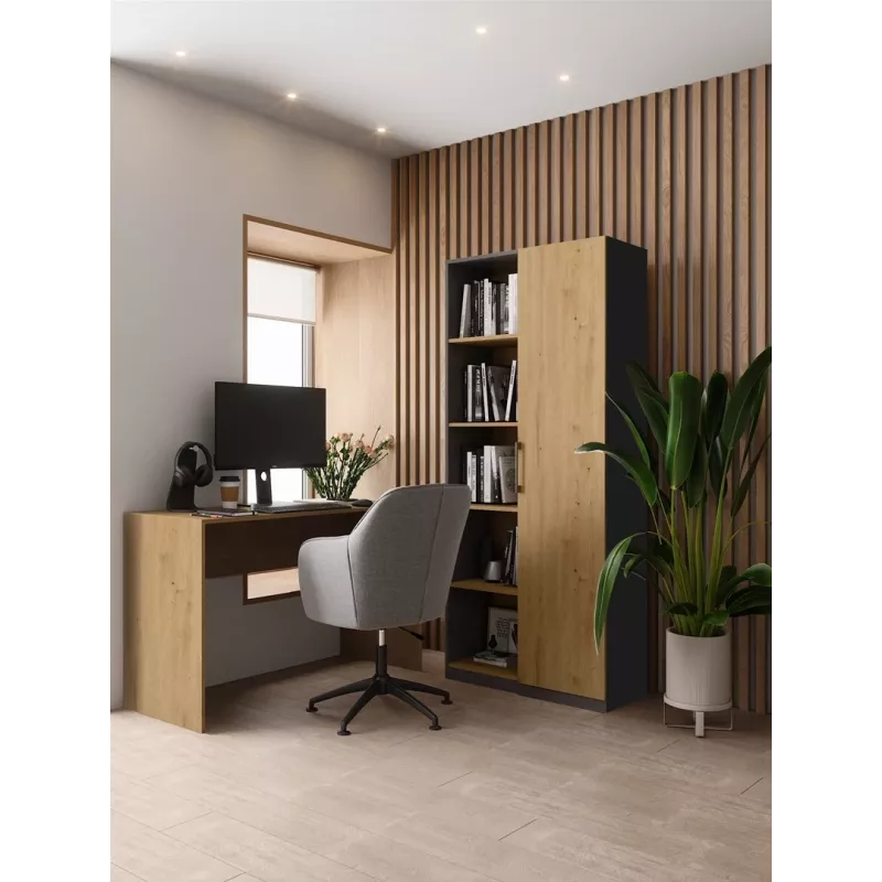Bücherregal-Aufsatz Topeshop RD-80 ANT/ART KPL, 10 Regalböden, Spanplatte, 800×300×1820 mm