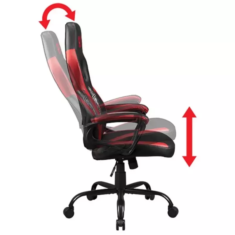 Universeller Gaming-Stuhl Subsonic SA5642-A1 Gepolsterter Sitz Schwarz Rot Weiß