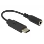 Delock Audio-Adapter - 24 pin USB-C (M) auf Miniklinke Stereo 3,5 mm (W)